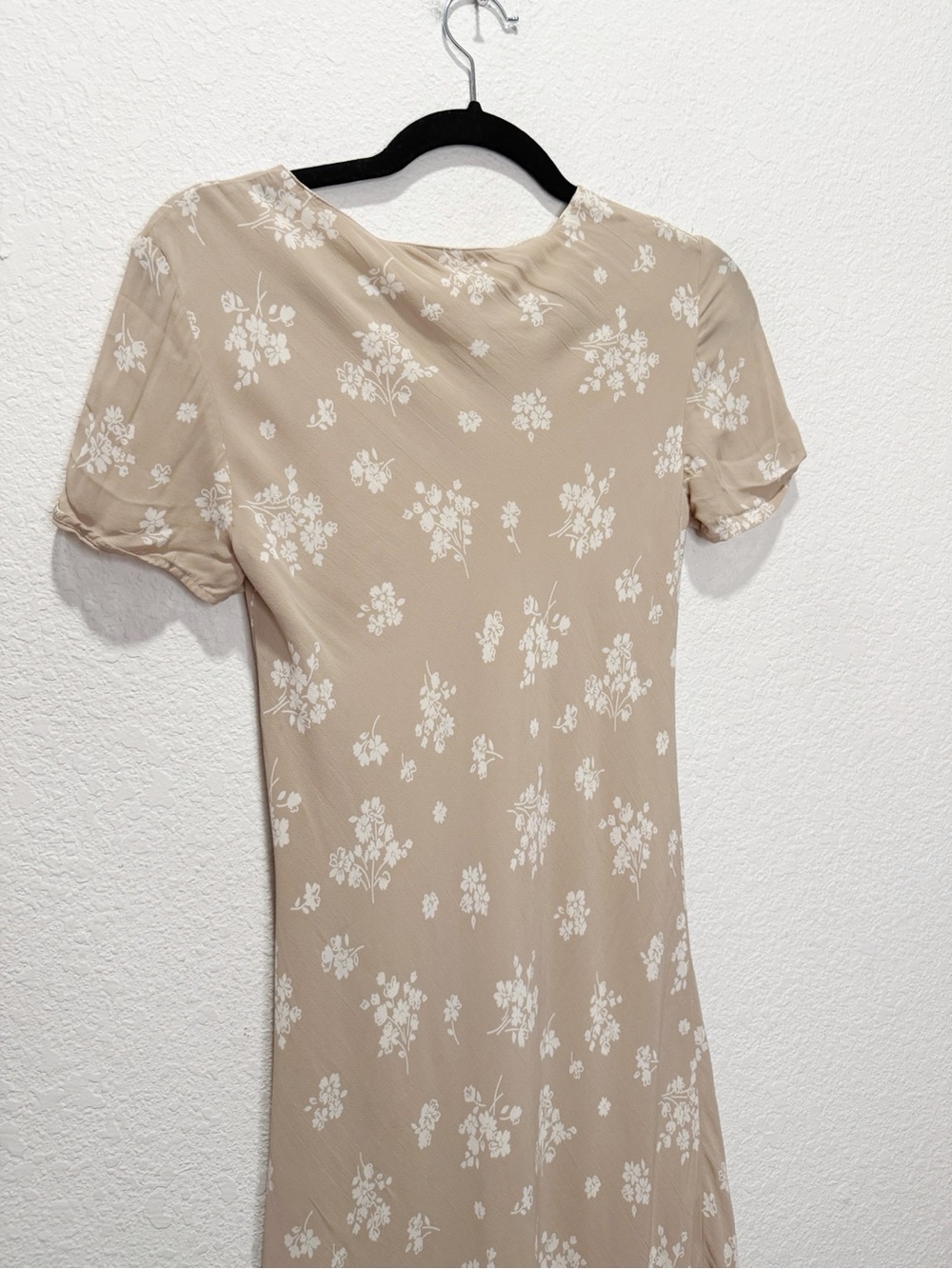 Laura Ashley Cottagecore Floral Modest Midi Ruffle Hem Dress Bias Cut - Picture 7 of 8